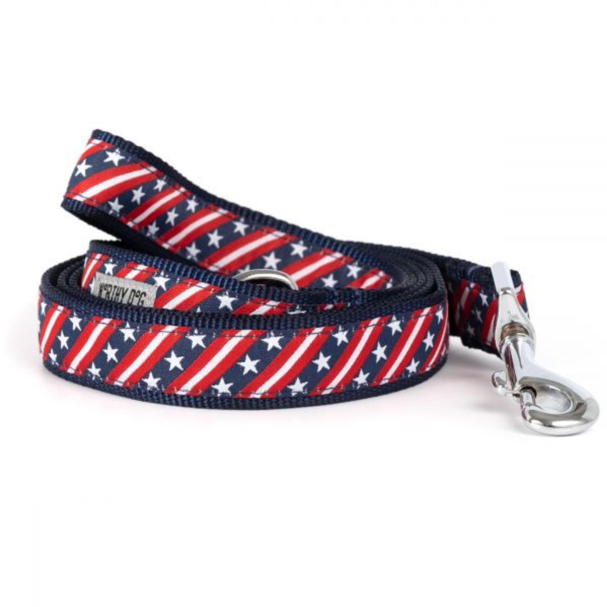 The Worthy Dog Bias Stars and Stripes Dog Lead - Mutts & Co.