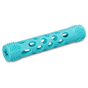Totally Pooched Huff n' Puff Rubber Stick Dog Toy Teal - Mutts & Co.
