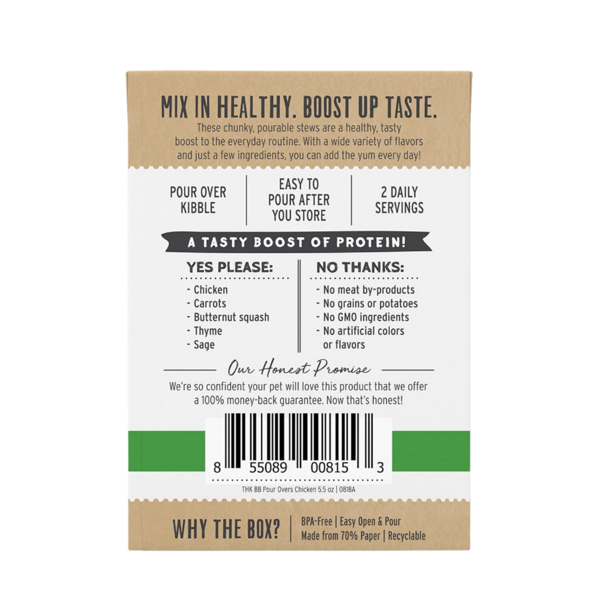 The Honest Kitchen Bone Broth Pour Overs Chicken Stew 5.5 oz - Mutts & Co.