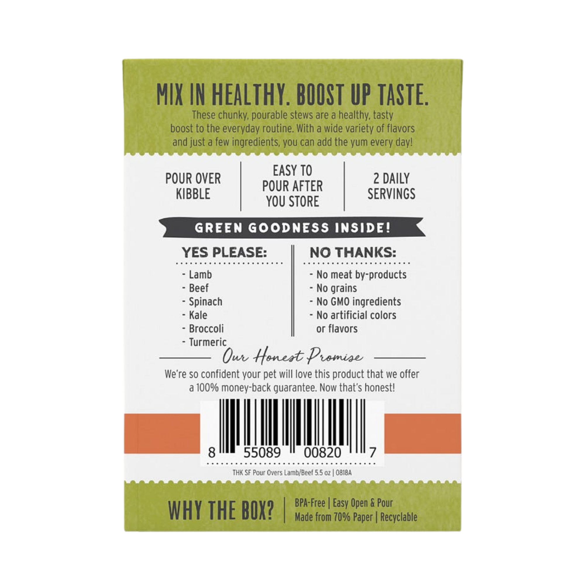 The Honest Kitchen Superfood Pour Overs Lamb & Beef Stew 5.5 oz - Mutts & Co.