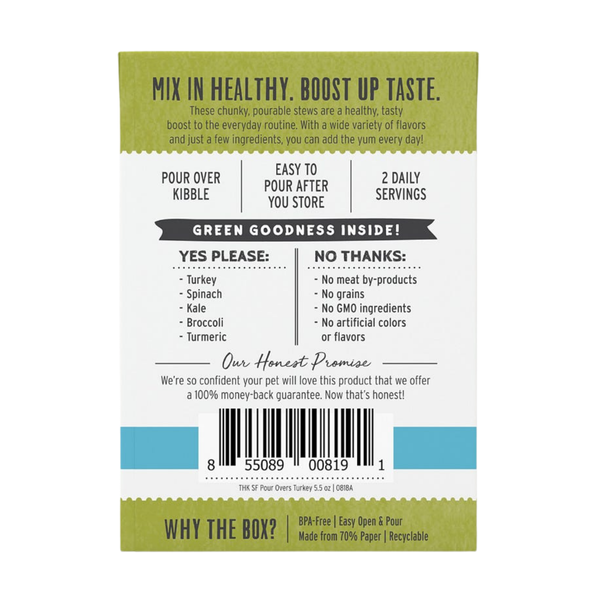 The Honest Kitchen Superfood Pour Overs Turkey Stew 5.5 oz - Mutts & Co.
