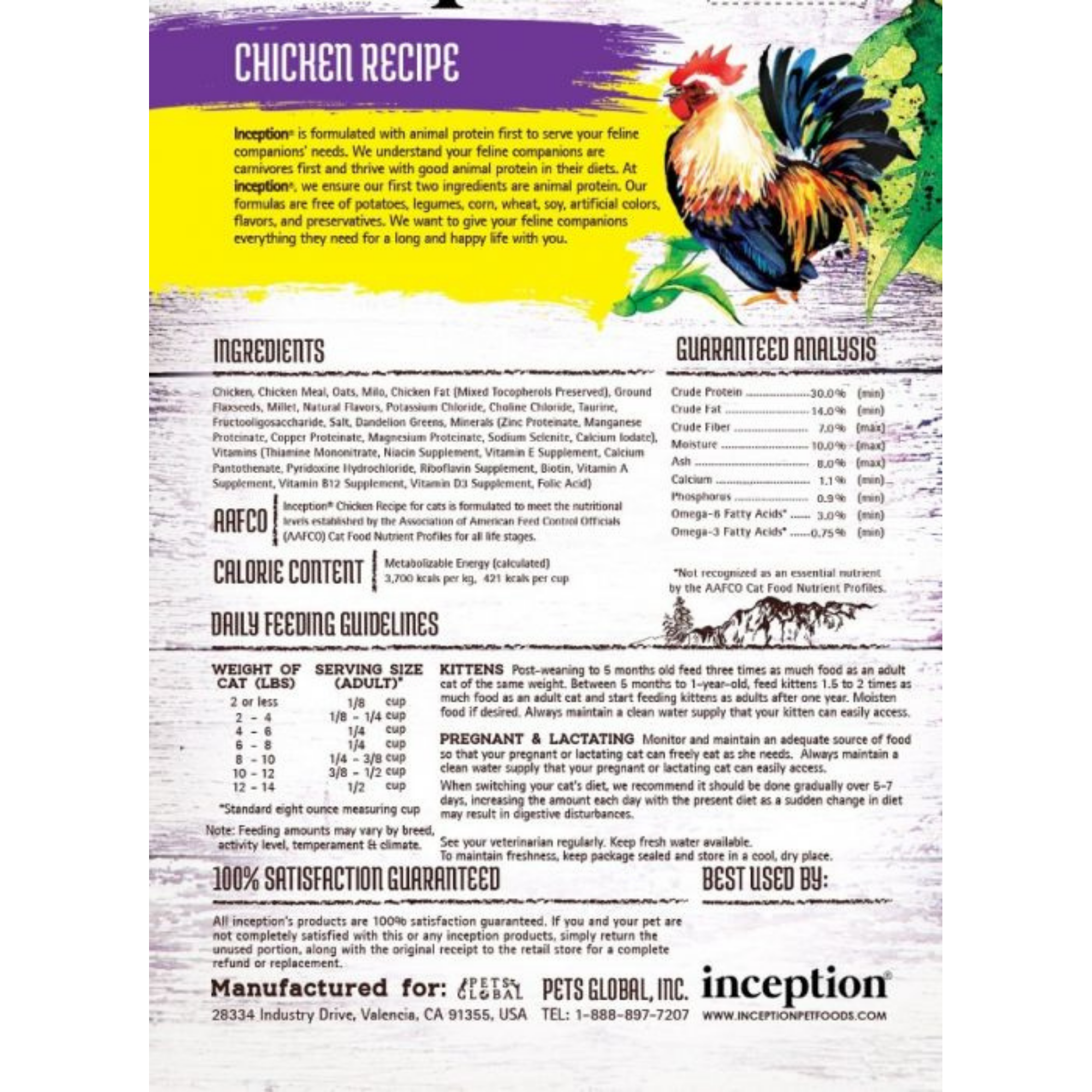 Inception Chicken Recipe Cat Food - Mutts & Co.