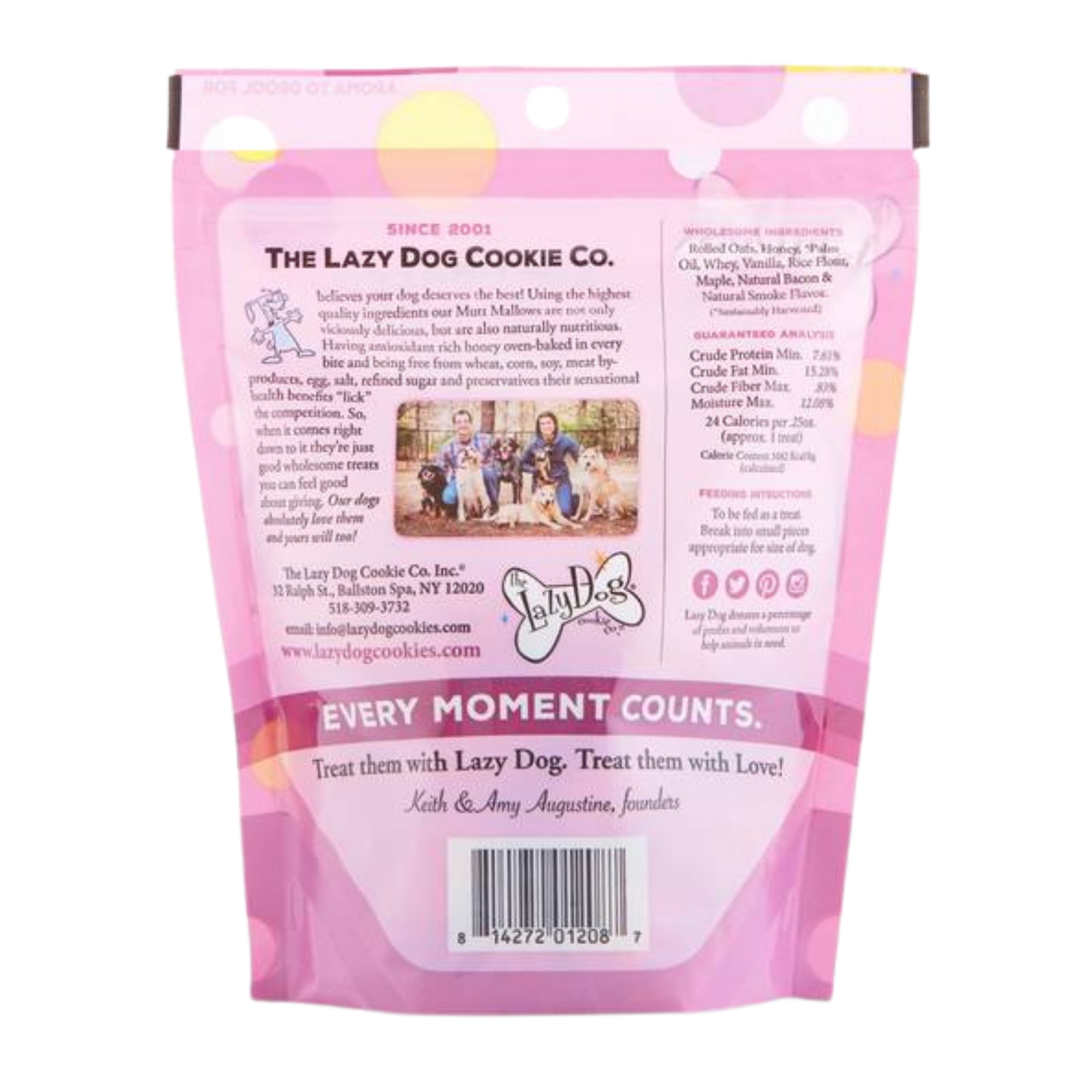 The Lazy Dog Cookie Company Maple Bacon Kisses Mutt Mallows Treats, 5 oz - Mutts & Co.