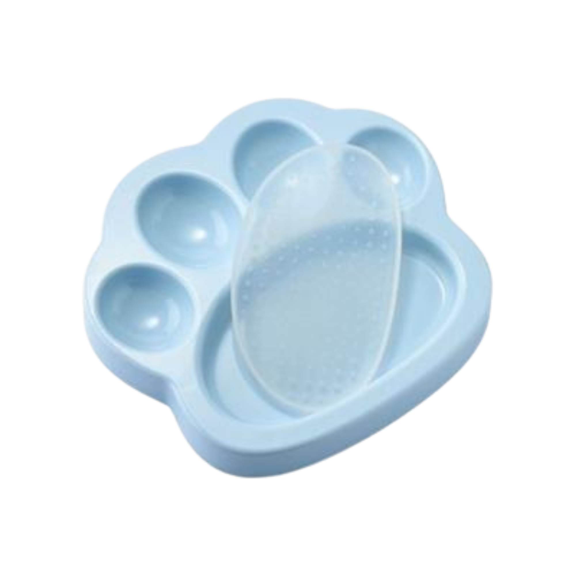 Poochie Pets PAW 2-in-1 Slow Feeder & Lick Pad Mini Baby Blue - Mutts & Co.