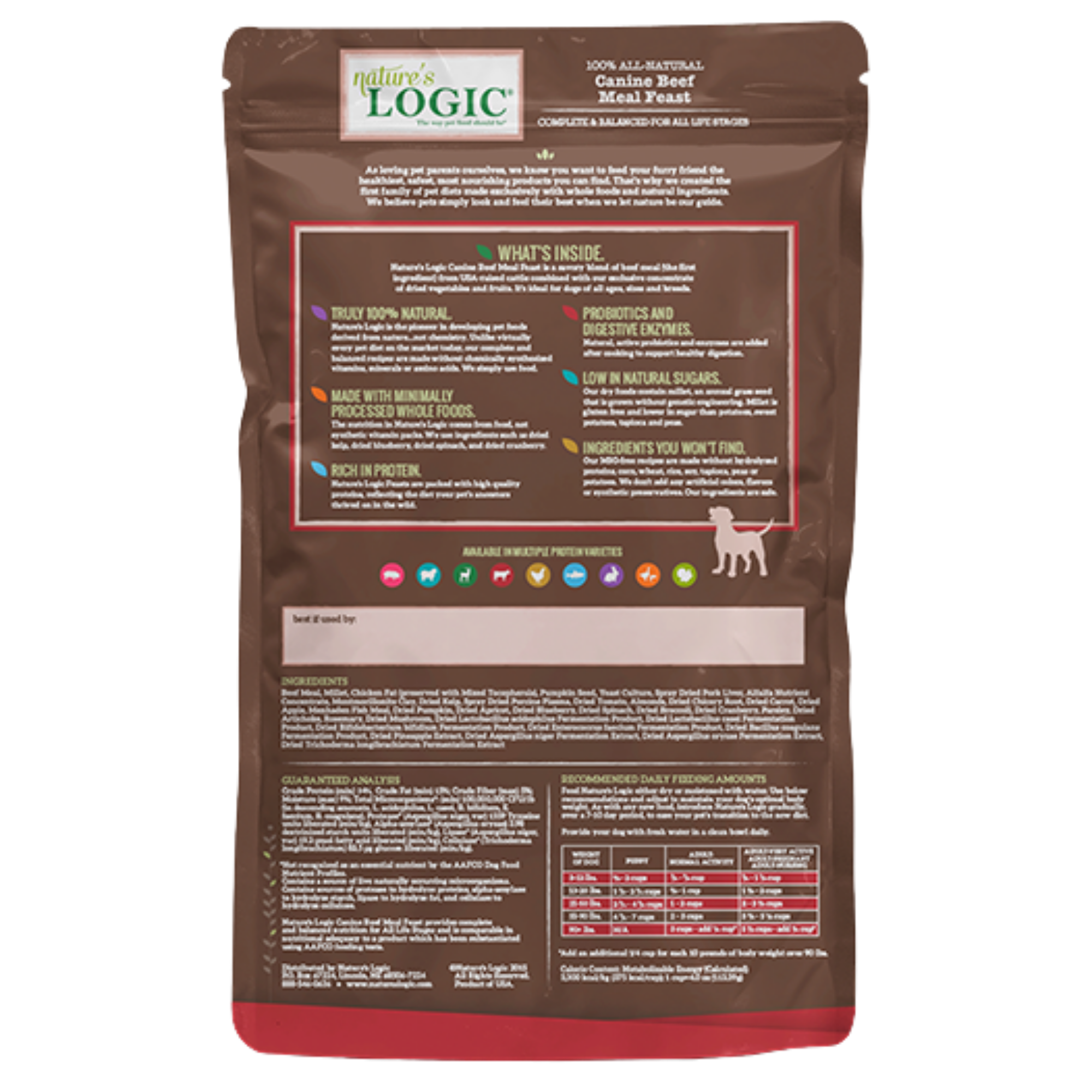 Nature's Logic Canine Beef Meal Feast Dry Dog Food 4.4 lb - Mutts & Co.