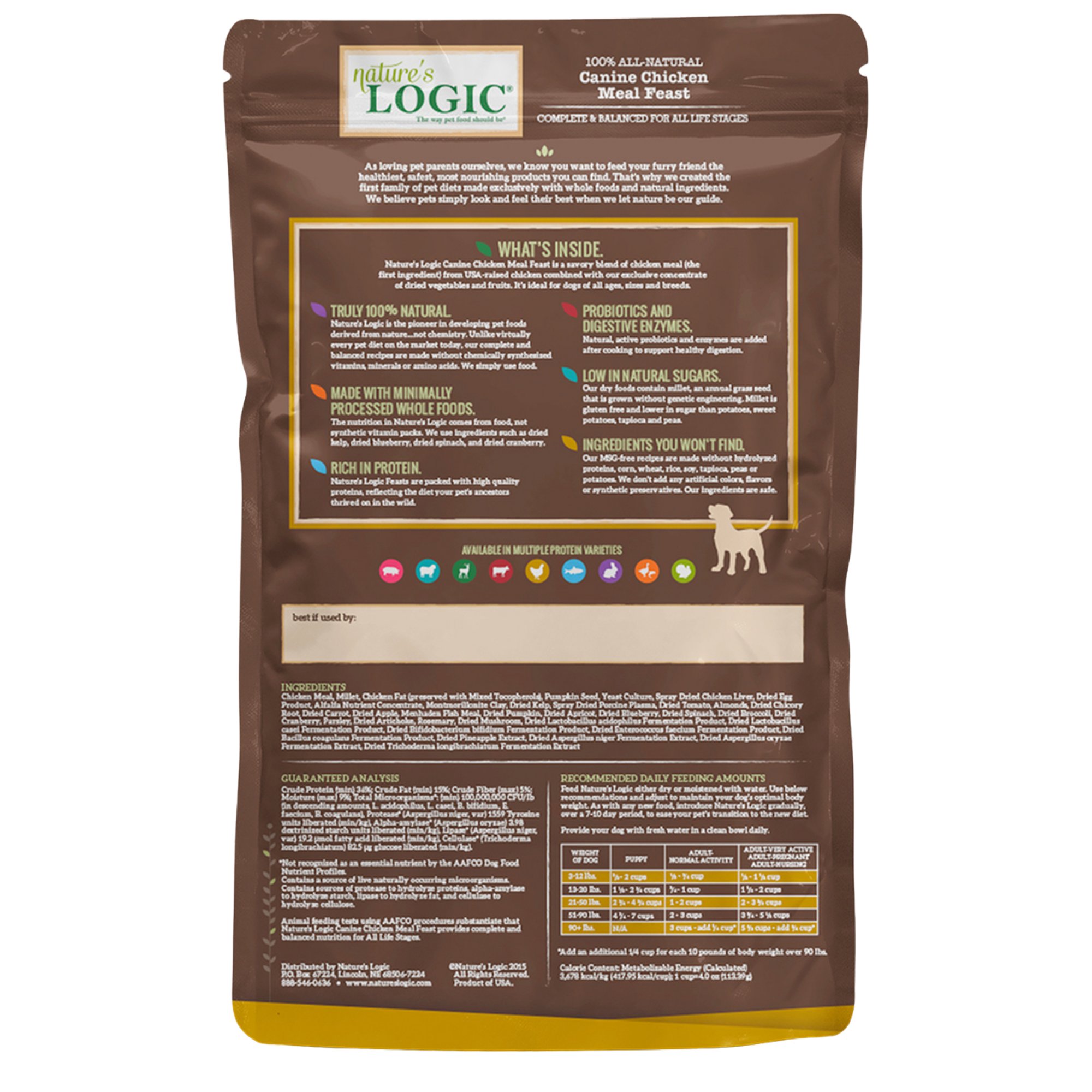 Nature s Logic Canine Chicken Meal Feast Dry Dog Food