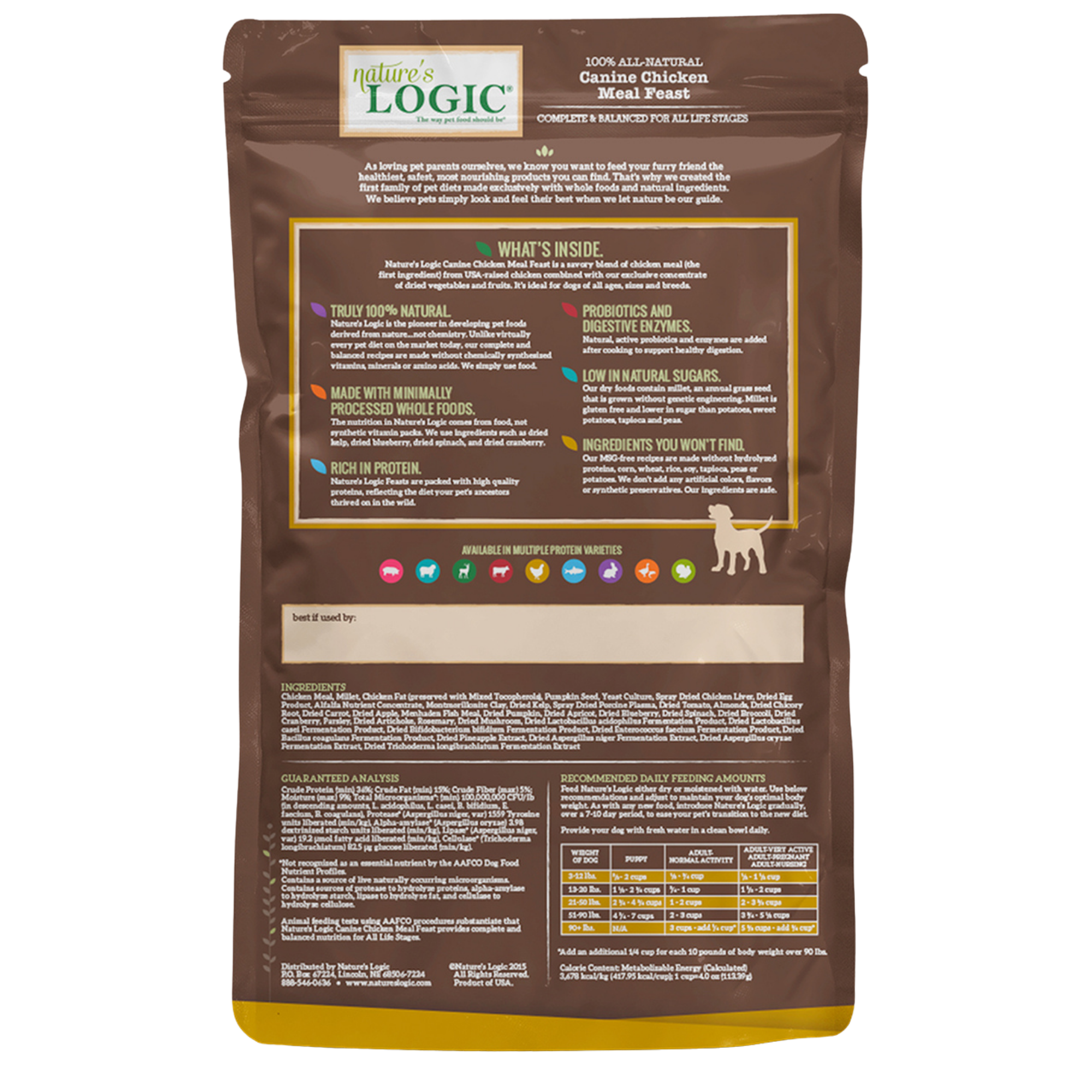 Nature's Logic Canine Chicken Meal Feast Dry Dog Food - Mutts & Co.