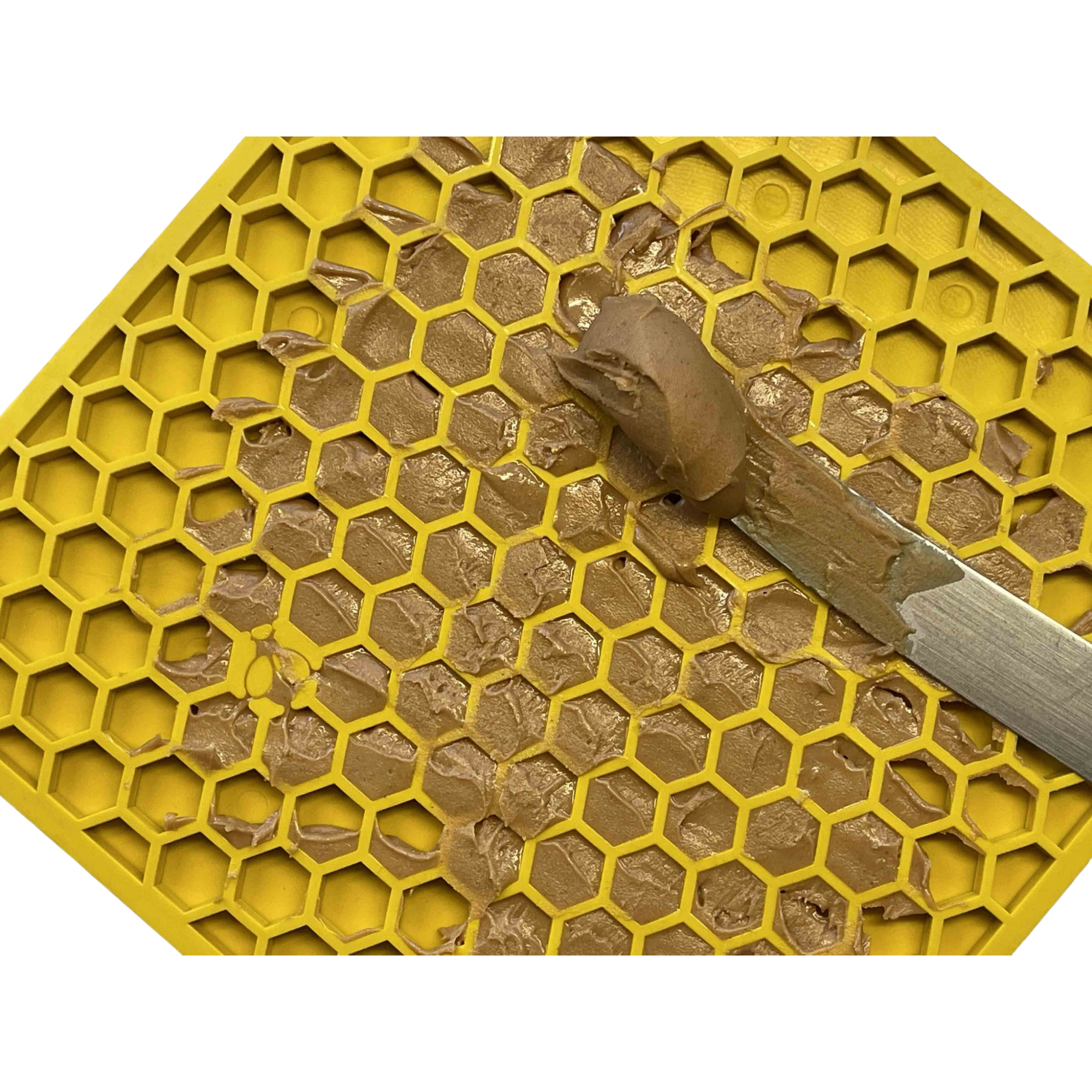 SodaPup Enriching Lick Mat Honeycomb Yellow - Mutts & Co.