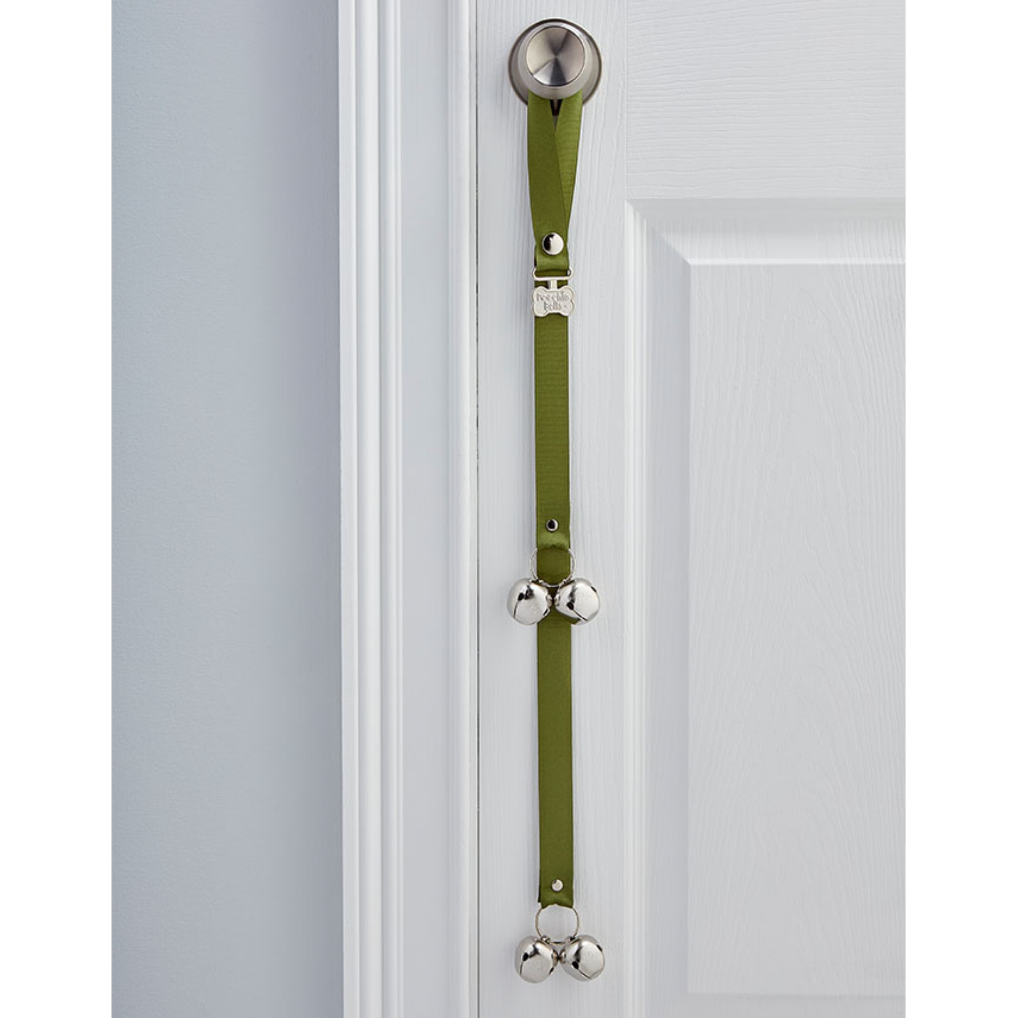 Poochie Pets PoochieBells® Dog Doorbells Solid Color Classic Fern Green - Mutts & Co.