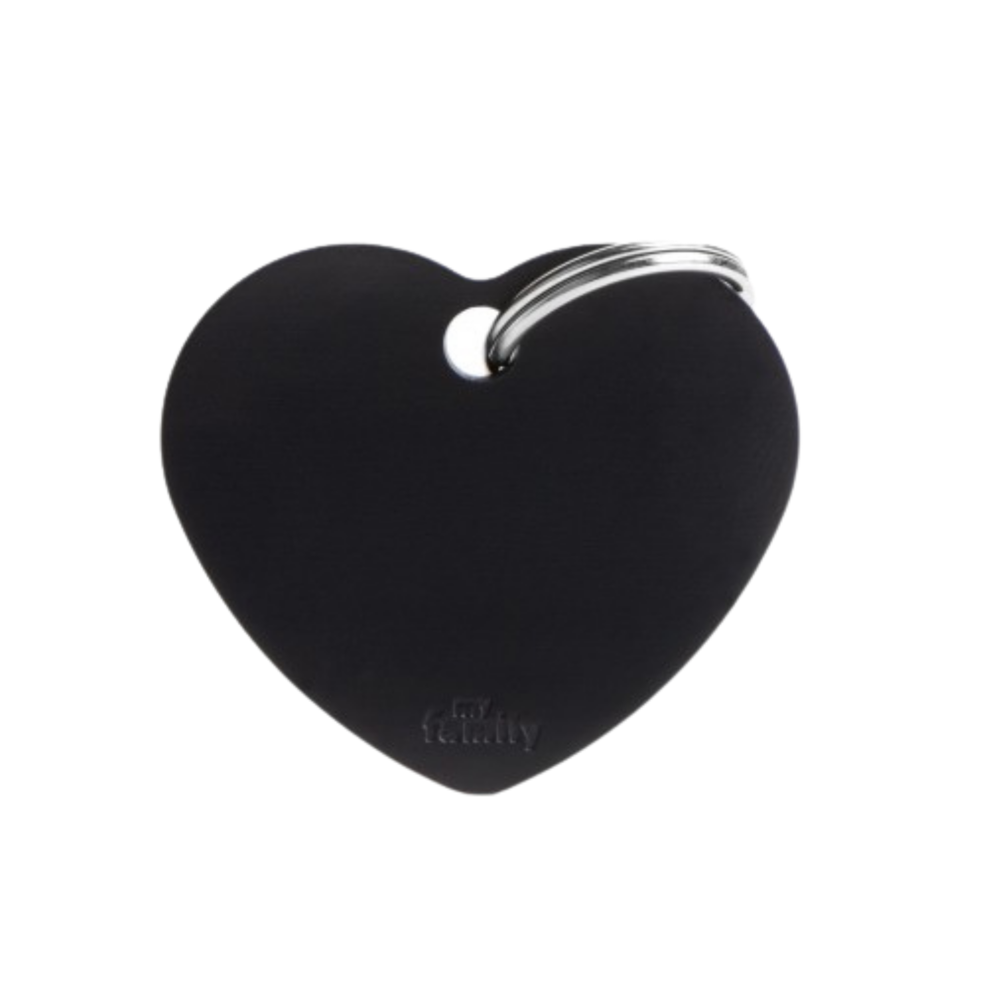 MyFamily Heart Tag Aluminum Black - Mutts & Co.