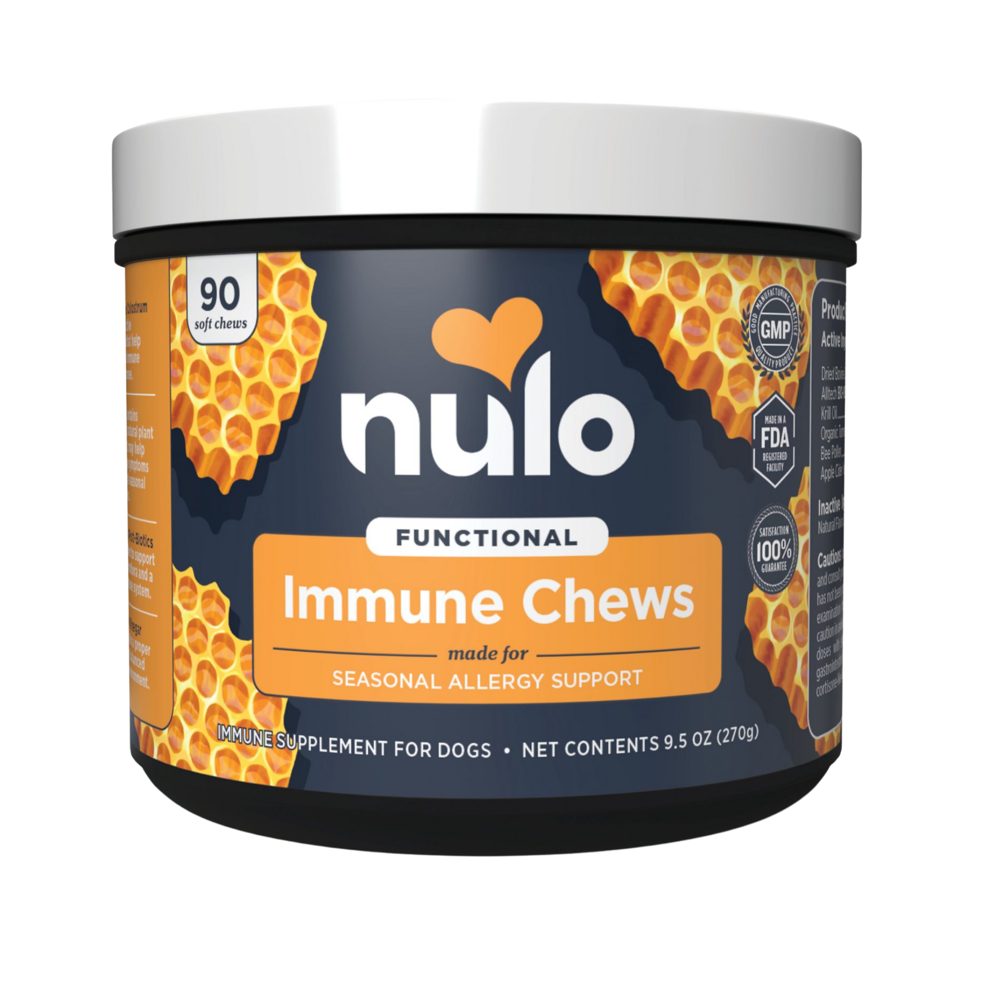 Nulo Beef Flavored Soft Chew Immune & Allergy Supplement for Dogs, 90 Count - Mutts & Co.