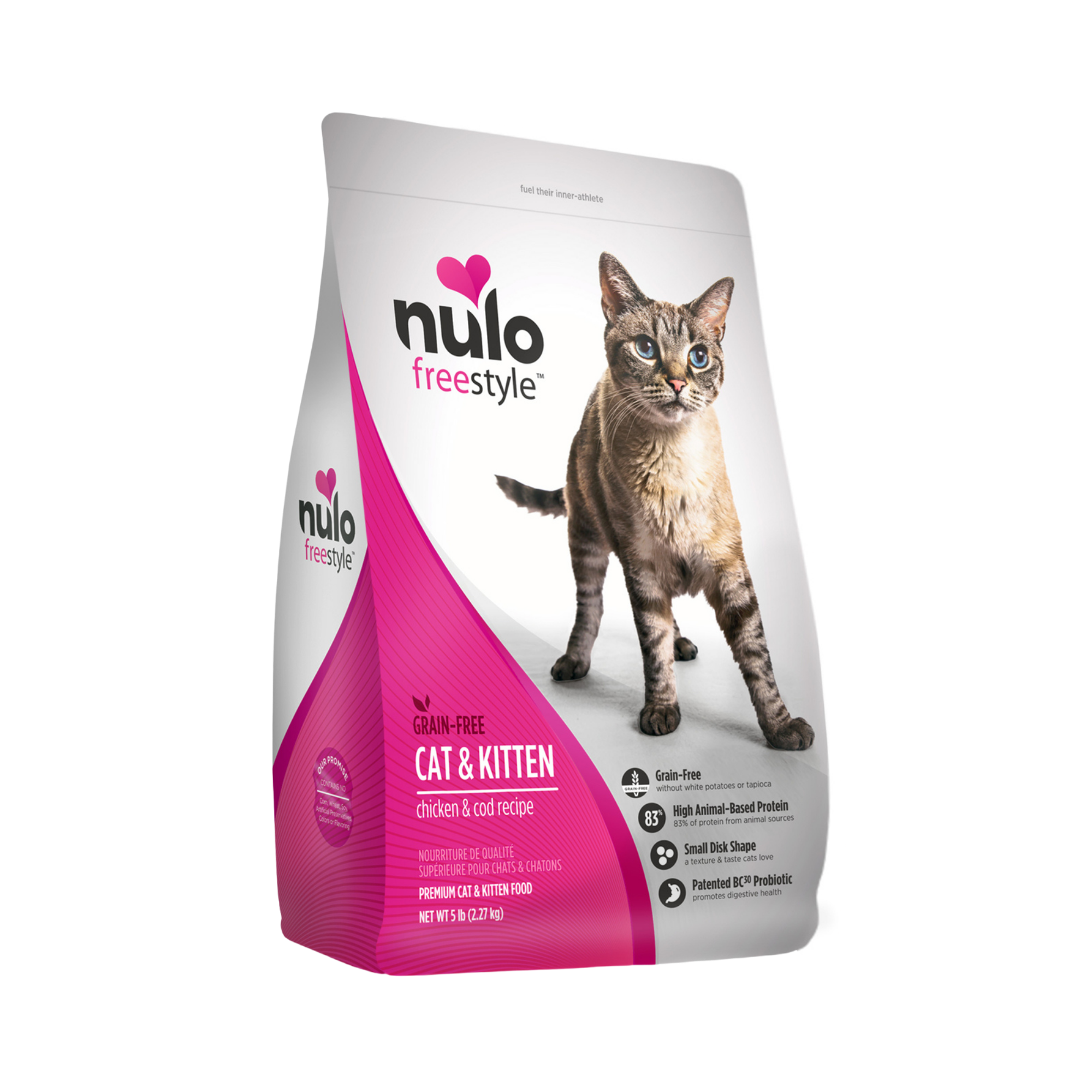 Nulo Freestyle Grain-Free Cat & Kitten Chicken & Cod Recipe Dry Cat Food - Mutts & Co.