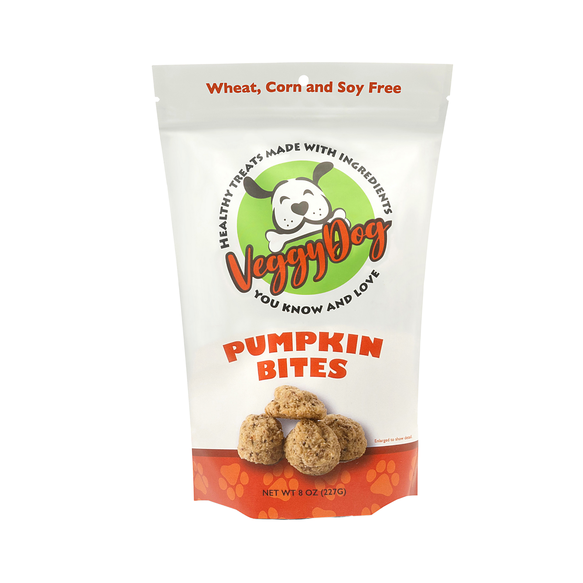 Veggy Dog Pumpkin Bites Dog Treats 8oz - Mutts & Co.