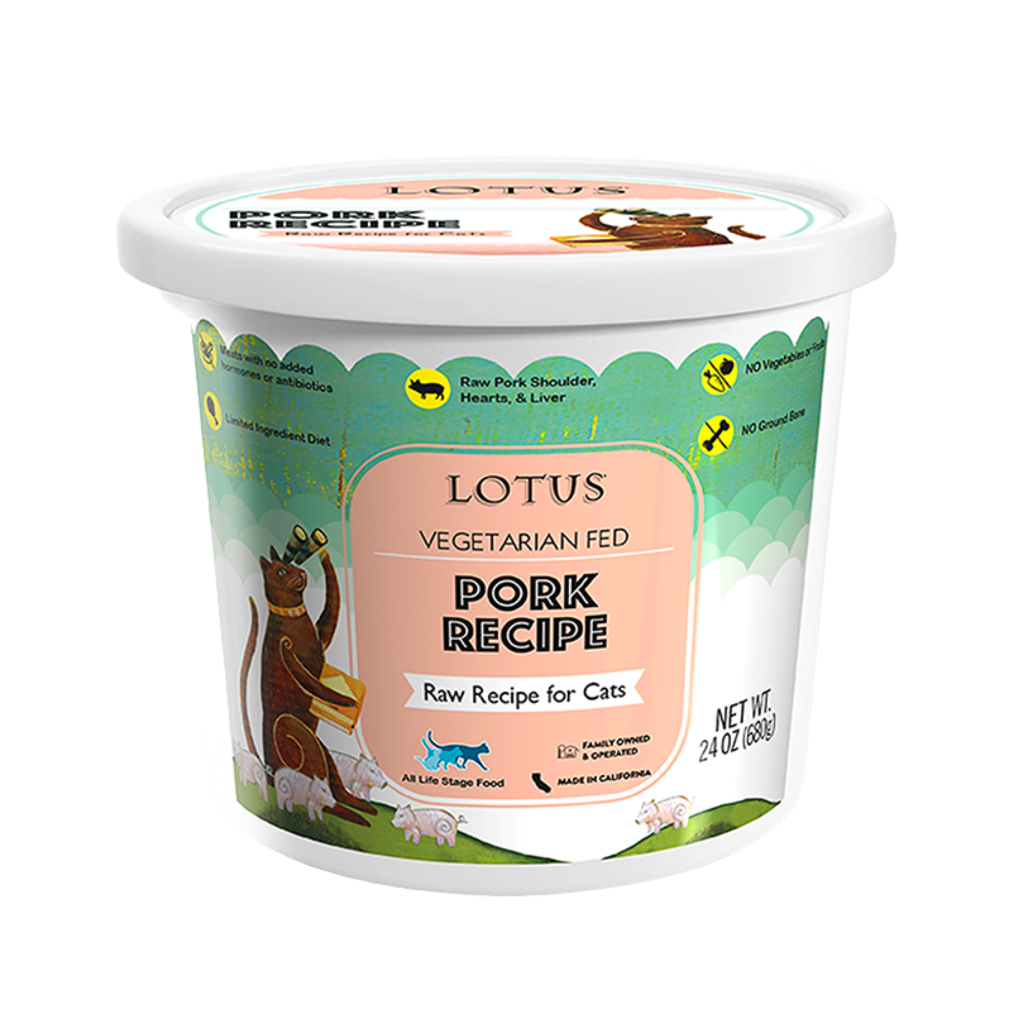 Lotus Raw Frozen Cat Food Pork