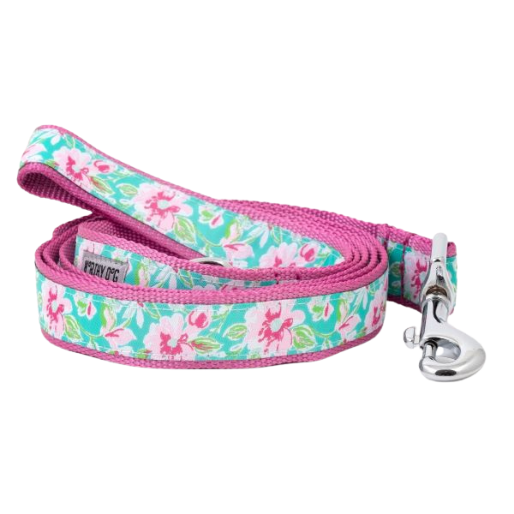The Worthy Dog Watercolor Floral Dog Lead 5 Foot - 1" Wide - Mutts & Co.