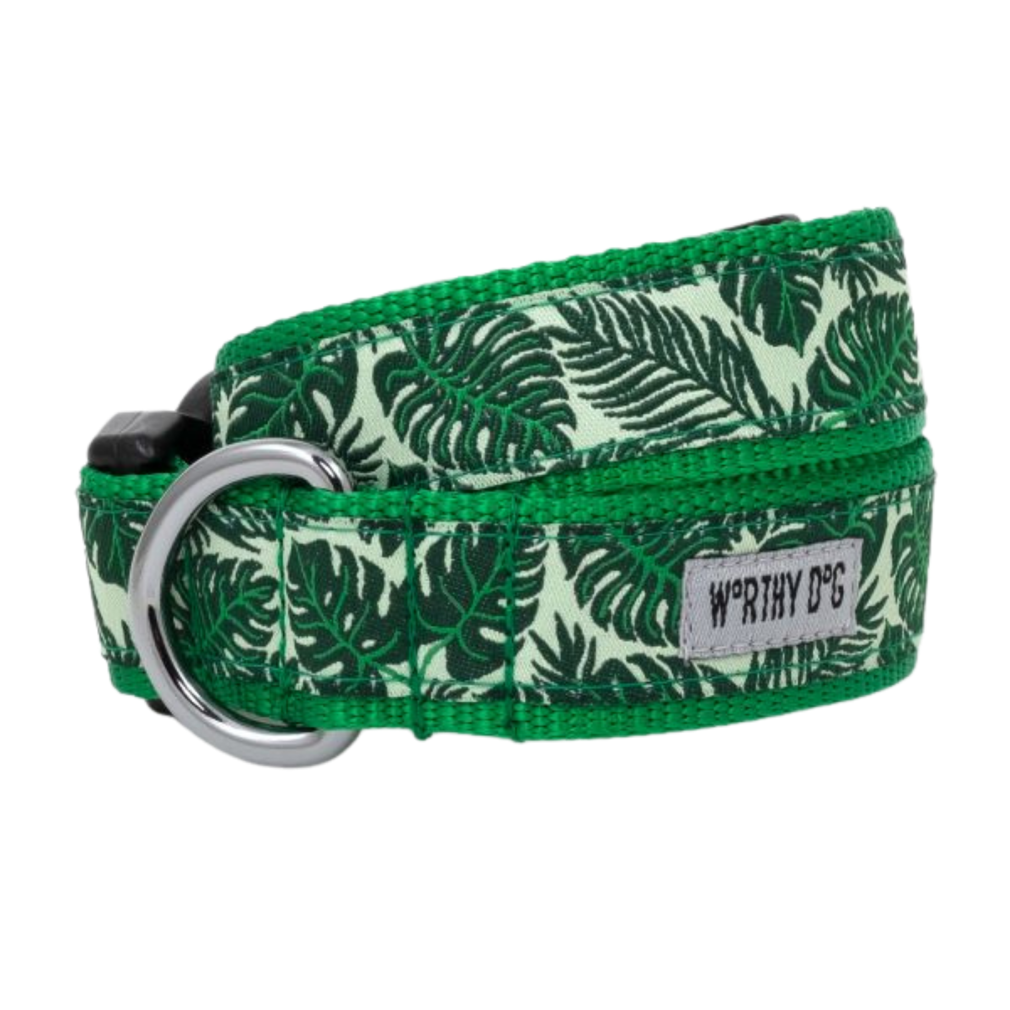 The Worthy Dog Tropical Leaves Dog Collar - Mutts & Co.