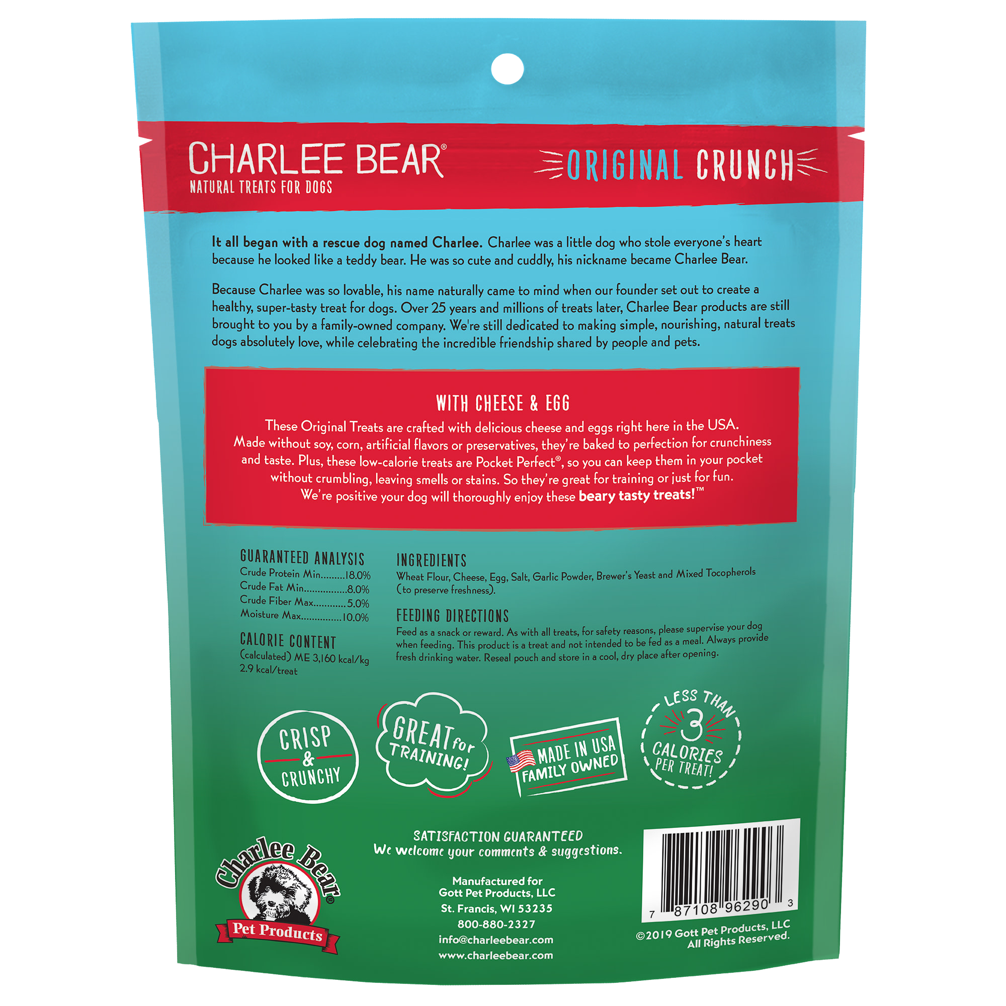 Charlee Bear Cheese & Egg Flavor Dog Treats - Mutts & Co.