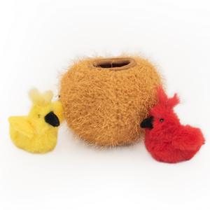ZippyClaws Birds In Nest Burrow Cat Toy - Mutts & Co.