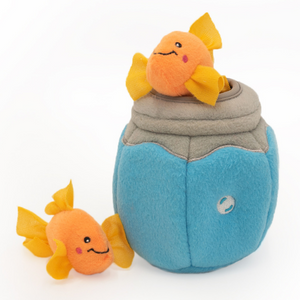 ZippyClaws Fish In Bowl Burrow Cat Toy - Mutts & Co.