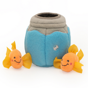 ZippyClaws Fish In Bowl Burrow Cat Toy