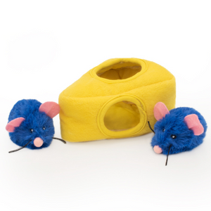 ZippyClaws Mice 'n Cheese Burrow Cat Toy