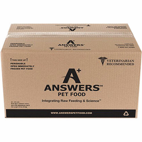 Answers Pet Food Detailed Formula Beef Raw Frozen Dog Food 40 lb - Mutts & Co.