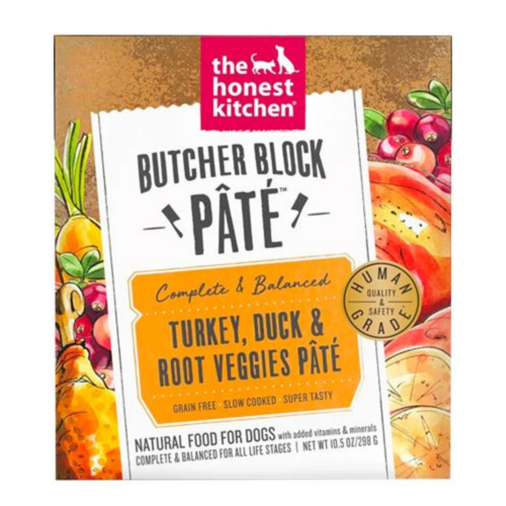 The Honest Kitchen Butcher Block Pate Turkey & Duck Pate Wet Dog Food, 10.5-oz - Mutts & Co.