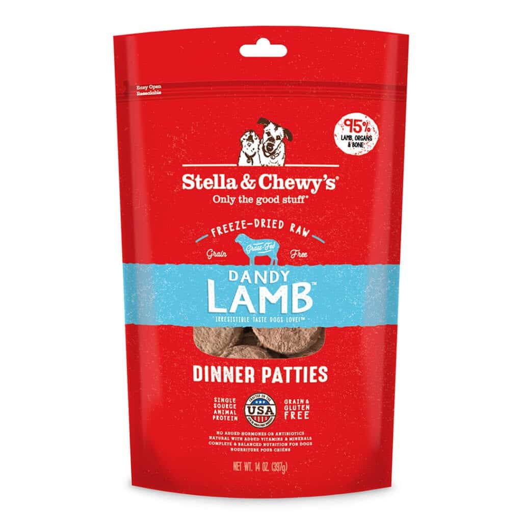 Stella & Chewy's Dandy Lamb Dinner Patties Freeze-Dried Dog Food - Mutts & Co.
