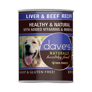 Dave's Pet Food Naturally Healthy Liver & Beef Recipe Canned Dog Food, 13-oz - Mutts & Co.