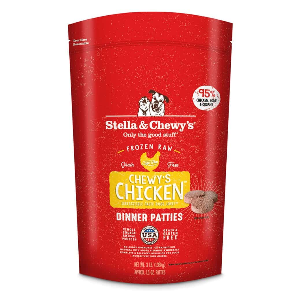 Stella & Chewy's Raw Frozen Chewy's Chicken Dinner Patties Dog Food - Mutts & Co.