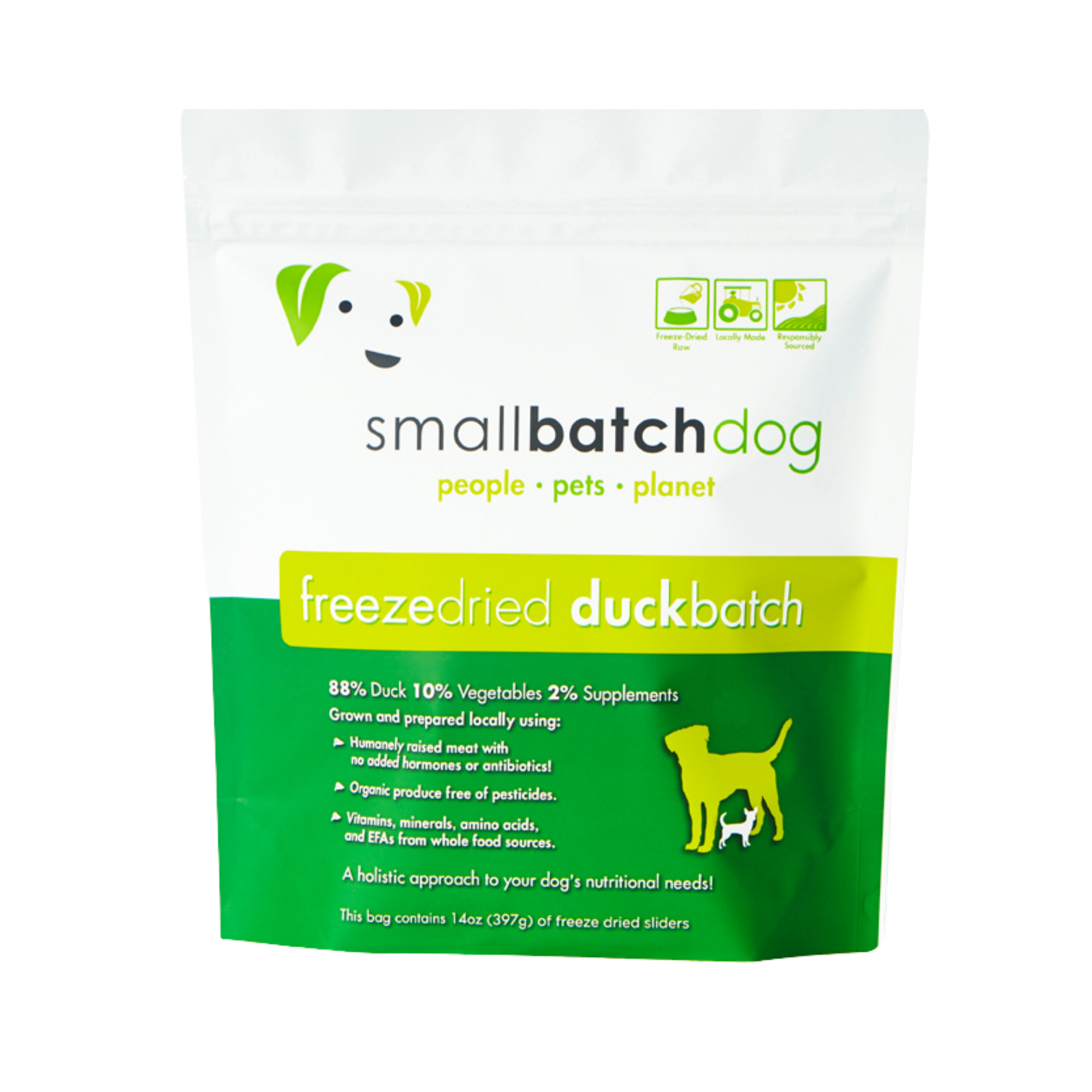 Small Batch Duck Frozen Raw Dog Food Sliders, 3 lbs - Mutts & Co.