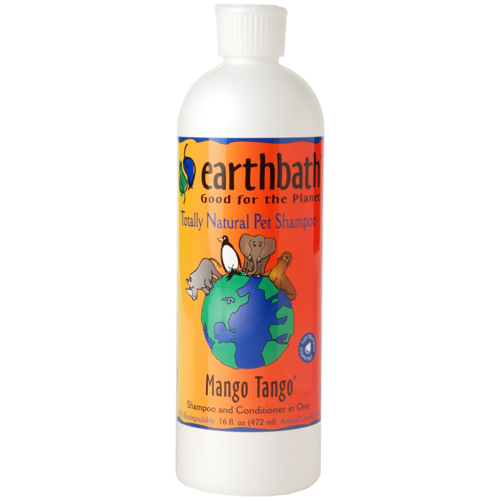 Earthbath Mango Tango Shampoo for Dogs & Cats, 16-oz bottle - Mutts & Co.