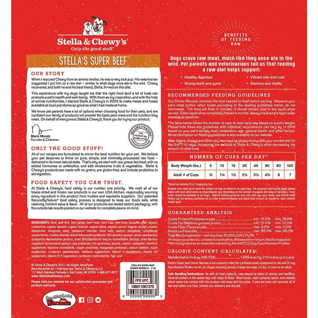 Stella and sale chewy's feeding guidelines