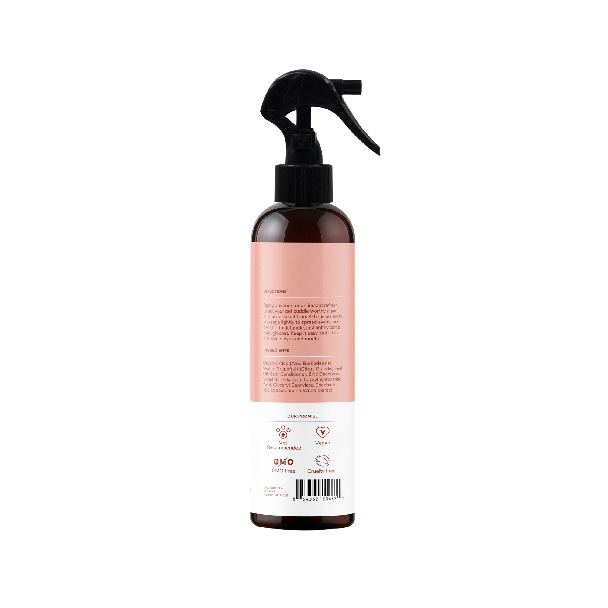 Kin + Kind Grapefruit Natural Coat Spray for Dog Smells, 12 oz - Mutts & Co.