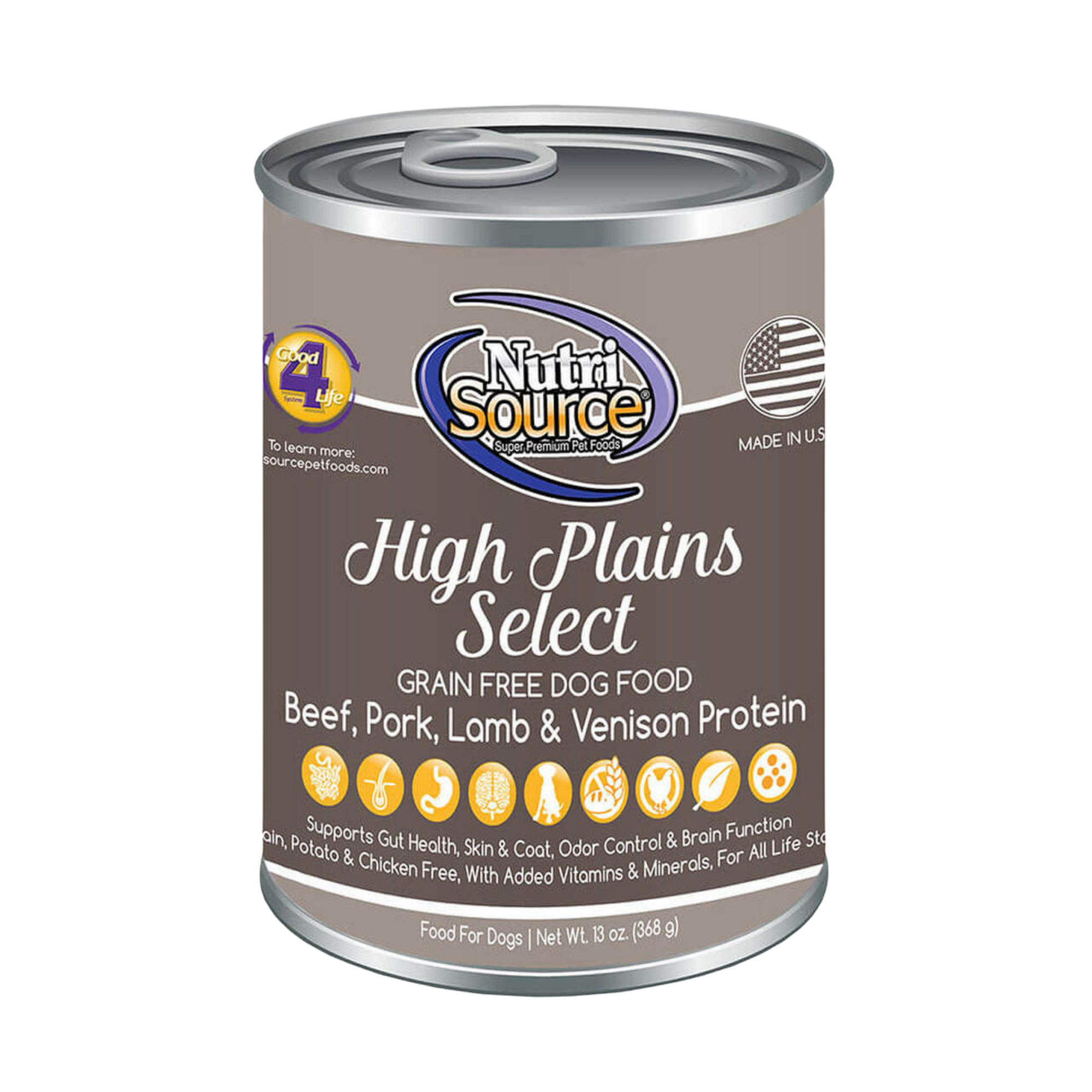 NutriSource Grain-Free High Plains Select Formula Canned Dog Food 13-oz - Mutts & Co.
