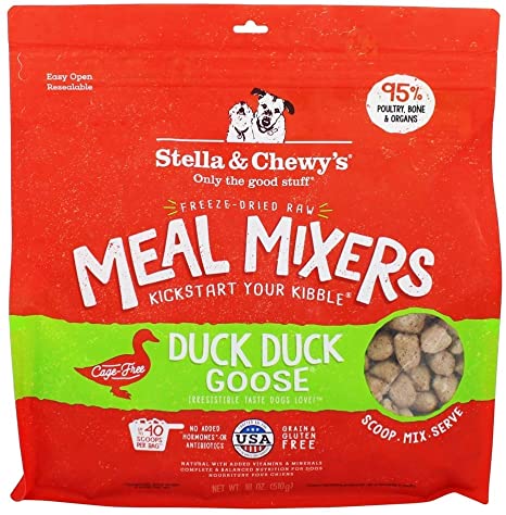 Stella & Chewy's Meal Mixers Duck Duck Goose Freeze-Dried Dog Food Topper - Mutts & Co.