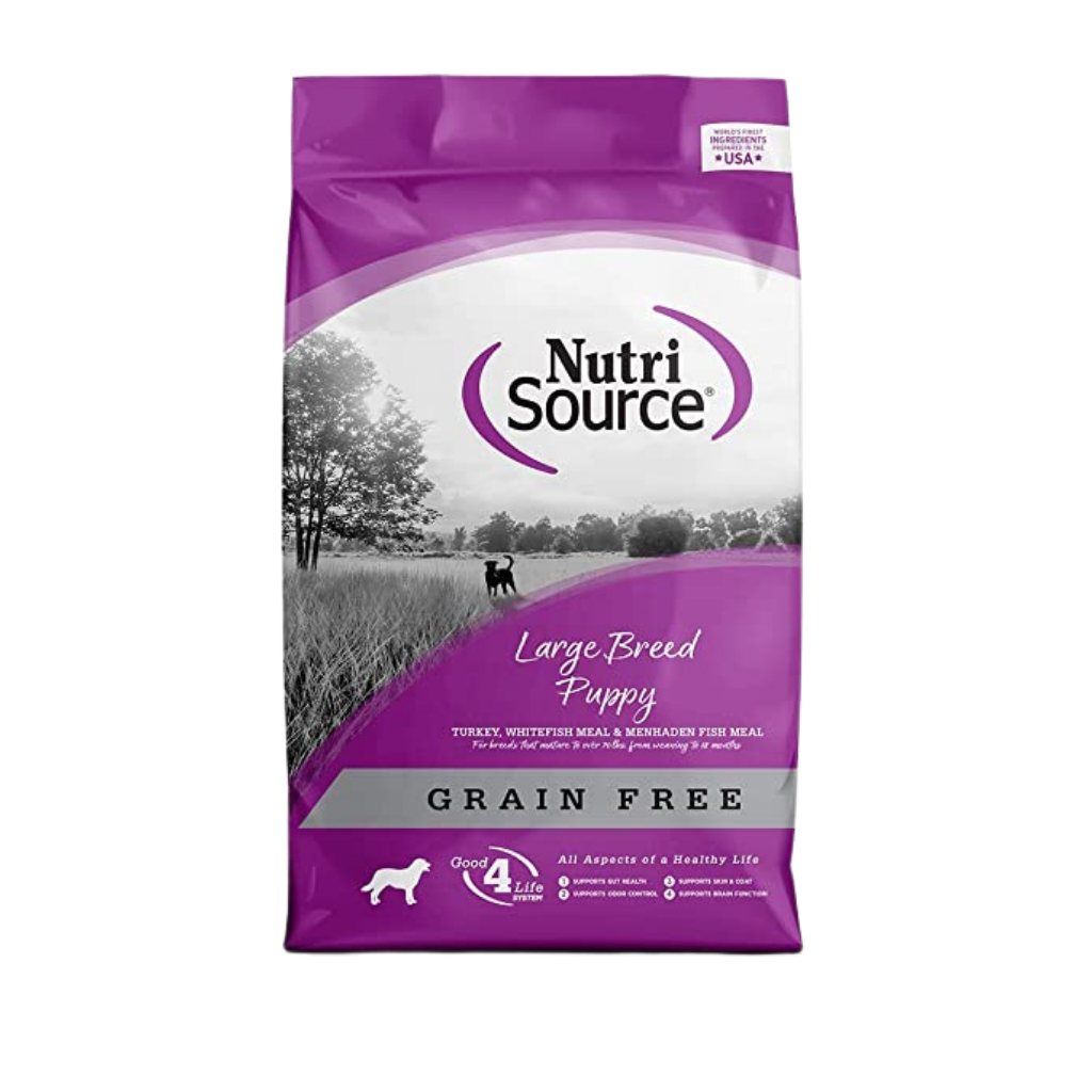 NutriSource Large Breed Puppy Grain-Free Turkey Formula Dry Dog Food - Mutts & Co.