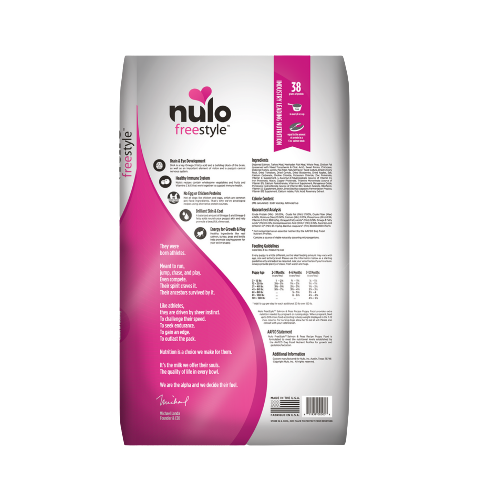 Nulo Freestyle Grain-Free Puppy Salmon & Peas Recipe Dry Dog Food - Mutts & Co.