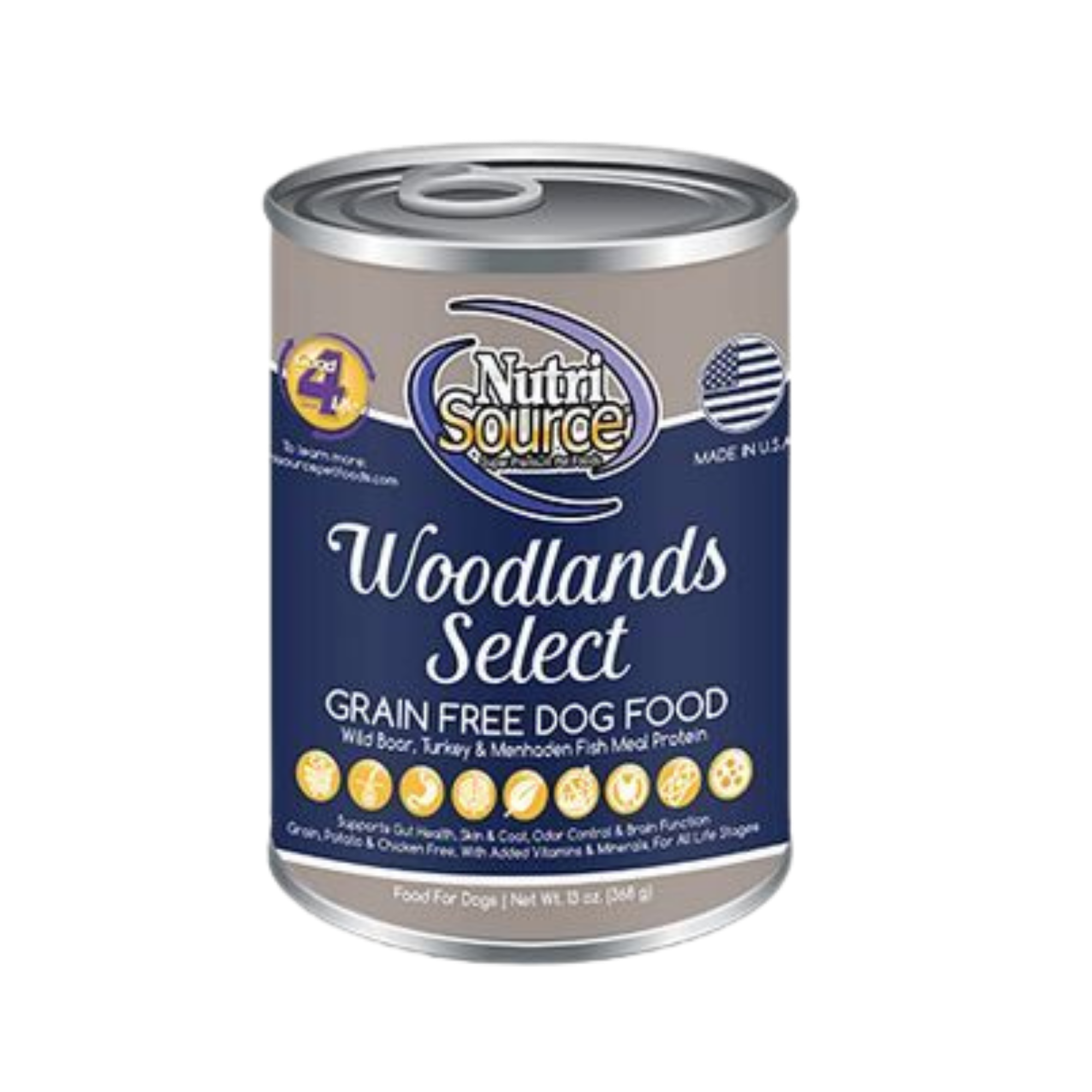 NutriSource Grain-Free Woodlands Select Formula Canned Dog Food 13-oz - Mutts & Co.