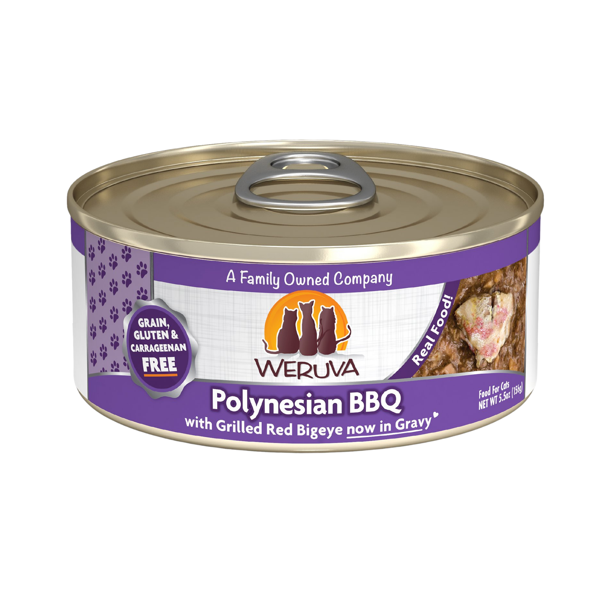 Weruva Polynesian BBQ with Grilled Red Bigeye Canned Cat Food - Mutts & Co.