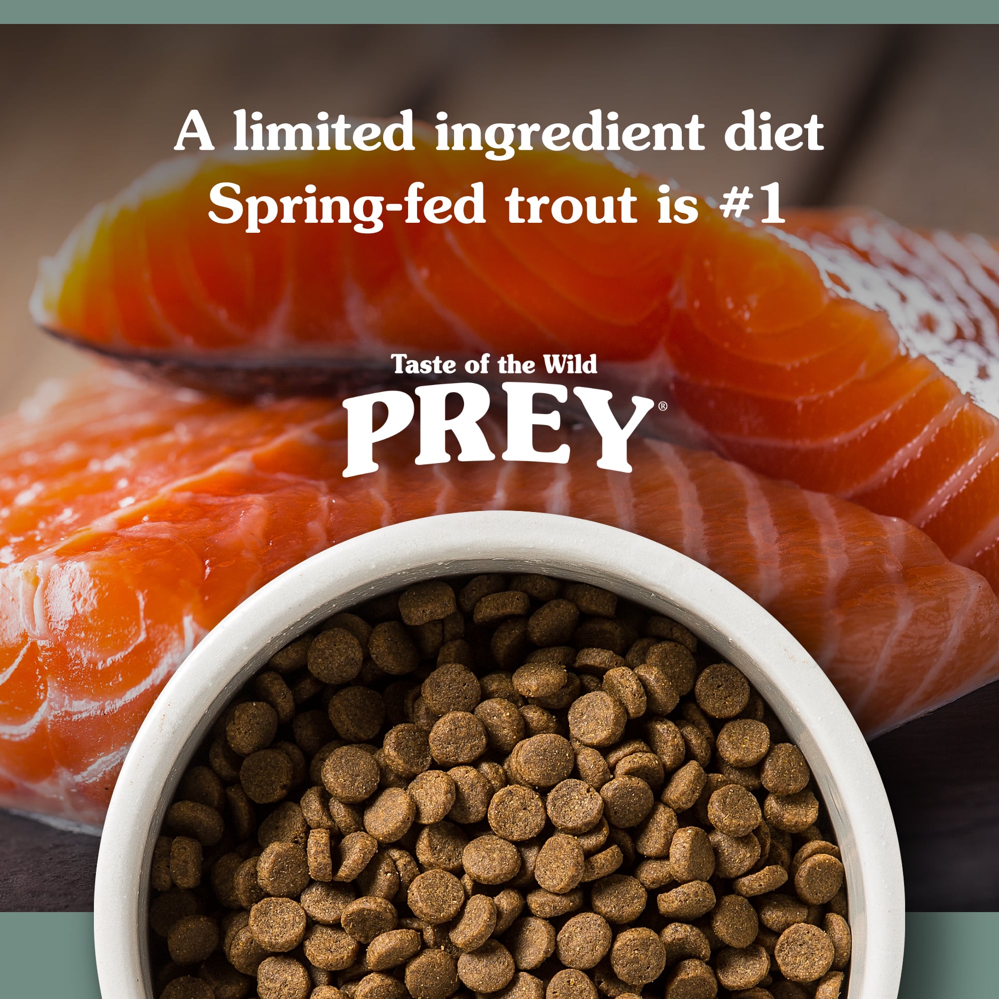 Taste of the wild 2025 prey trout dog food