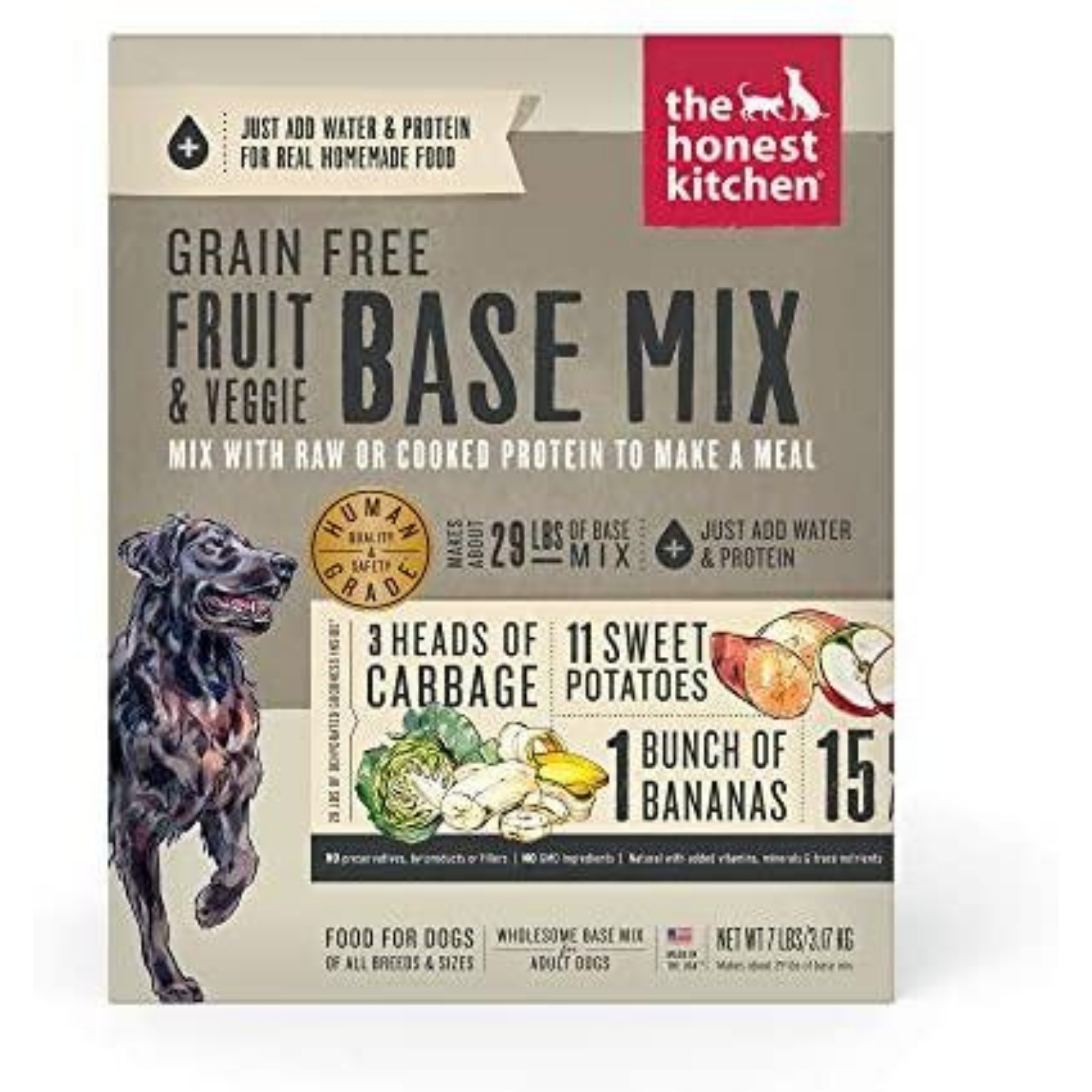 The Honest Kitchen Grain Free Fruit & Veggie Dehydrated Base Mix for Dogs - Mutts & Co.
