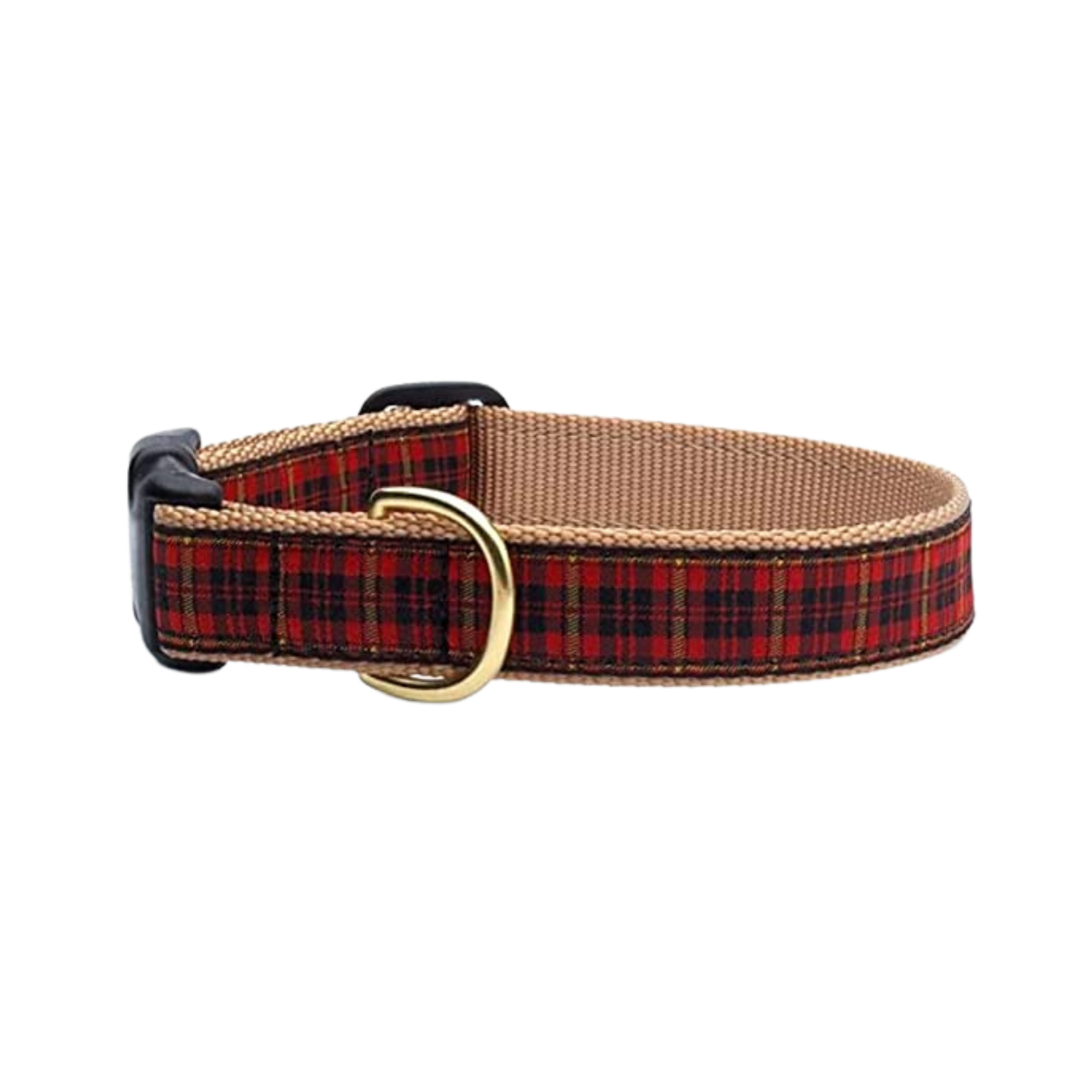 Up Country New Red Plaid Dog Collar - Mutts & Co.