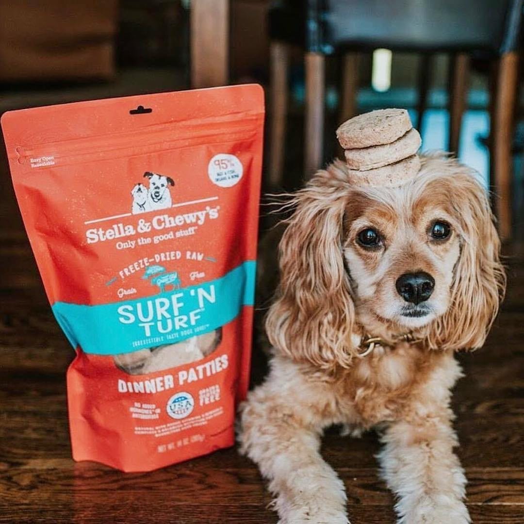 Stella & Chewy's Surf 'N Turf Dinner Patties Freeze-Dried Dog Food - Mutts & Co.