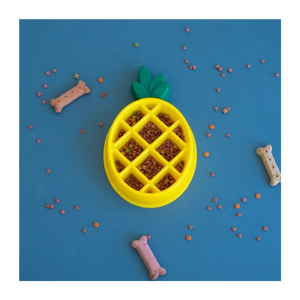 ZippyPaws Happy Bowl Slow Feeder - Pineapple - Mutts & Co.
