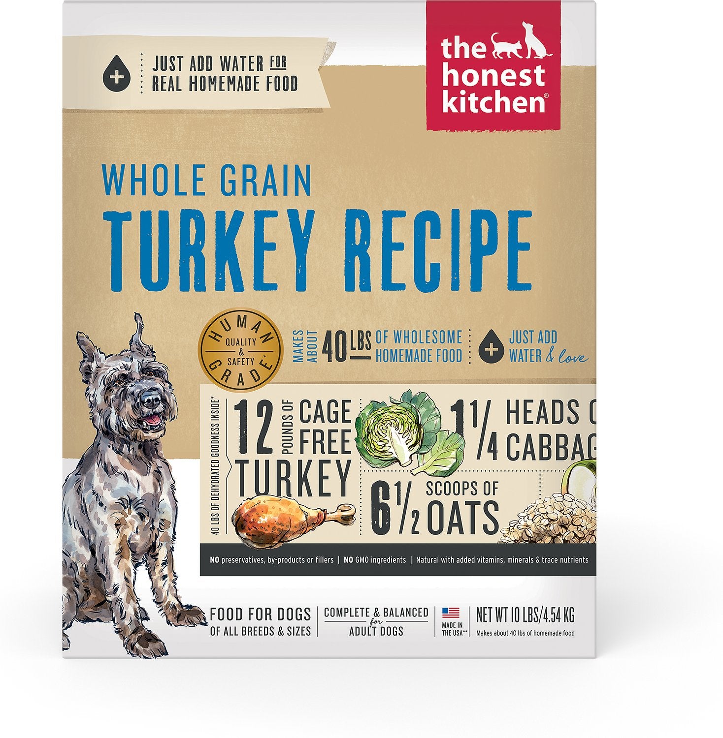 The Honest Kitchen Whole Grain Turkey Recipe Dehydrated Dog Food - Mutts & Co.