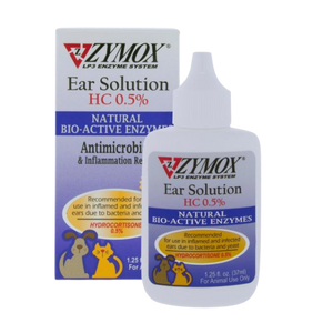 Zymox Enzymatic Ear Solution, 1.25 oz - Mutts & Co.