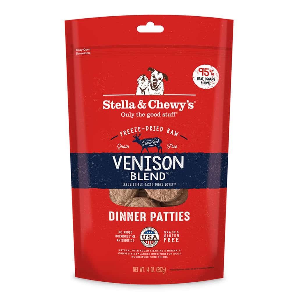 Stella & Chewy's Venison Blend Dinner Patties Freeze-Dried Dog Food - Mutts & Co.
